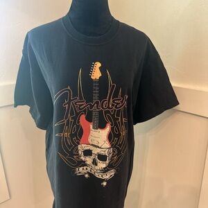 Fender Black and Red‎ Graphic Tee